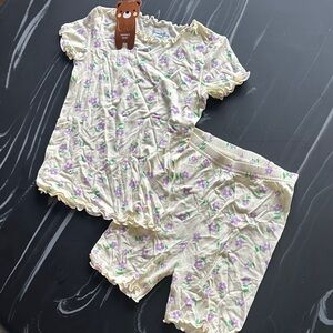 Charming Floral Kids Pajama Set